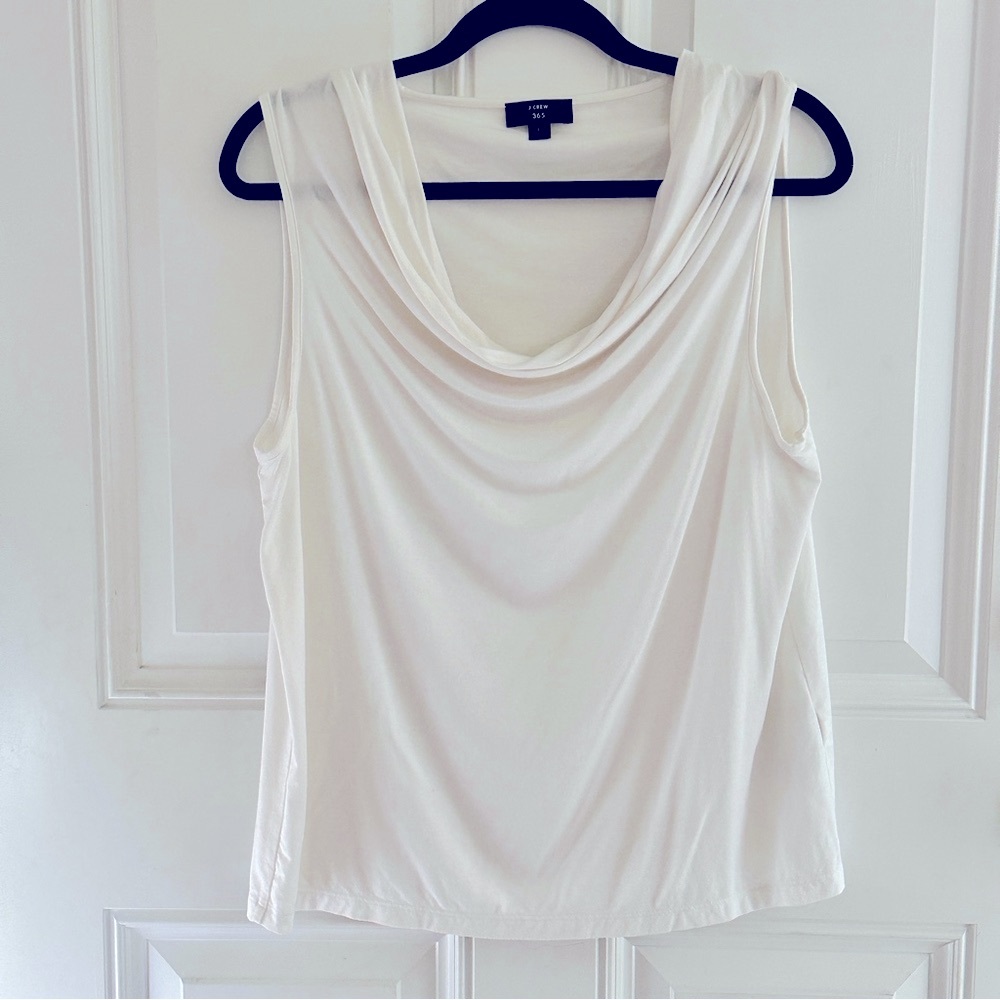 Elegant Draped Women's Top J. Crew 365 size Large